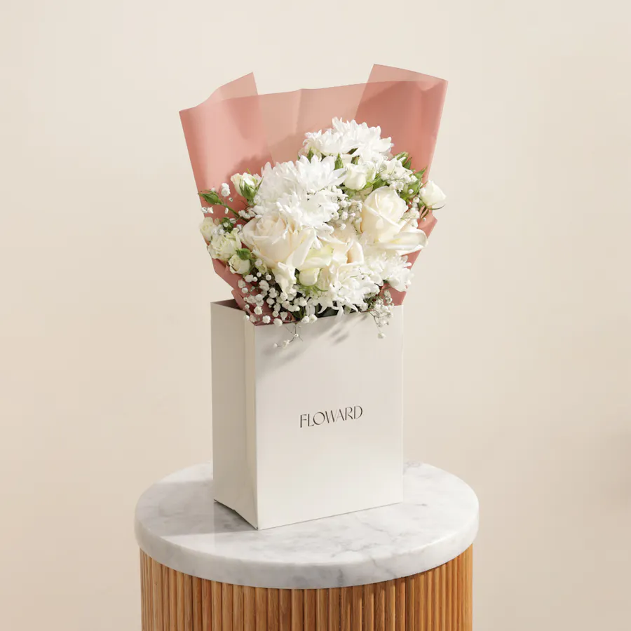 Pure White Radiance Bouquet 2