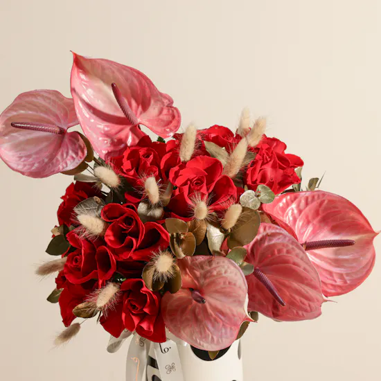 Colorful Flowers Vase