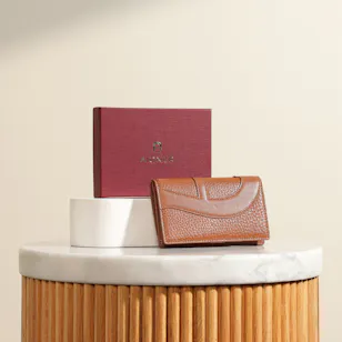Aigner Deborah Grained Leather Brown Women's Wallet