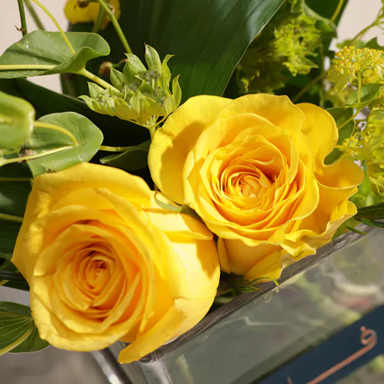 Chantel Hamper Medium - Midas | Yellow Blooms