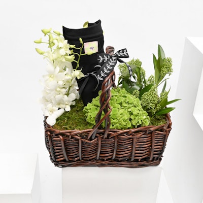 Mazrood with Delightful Flowers Basket