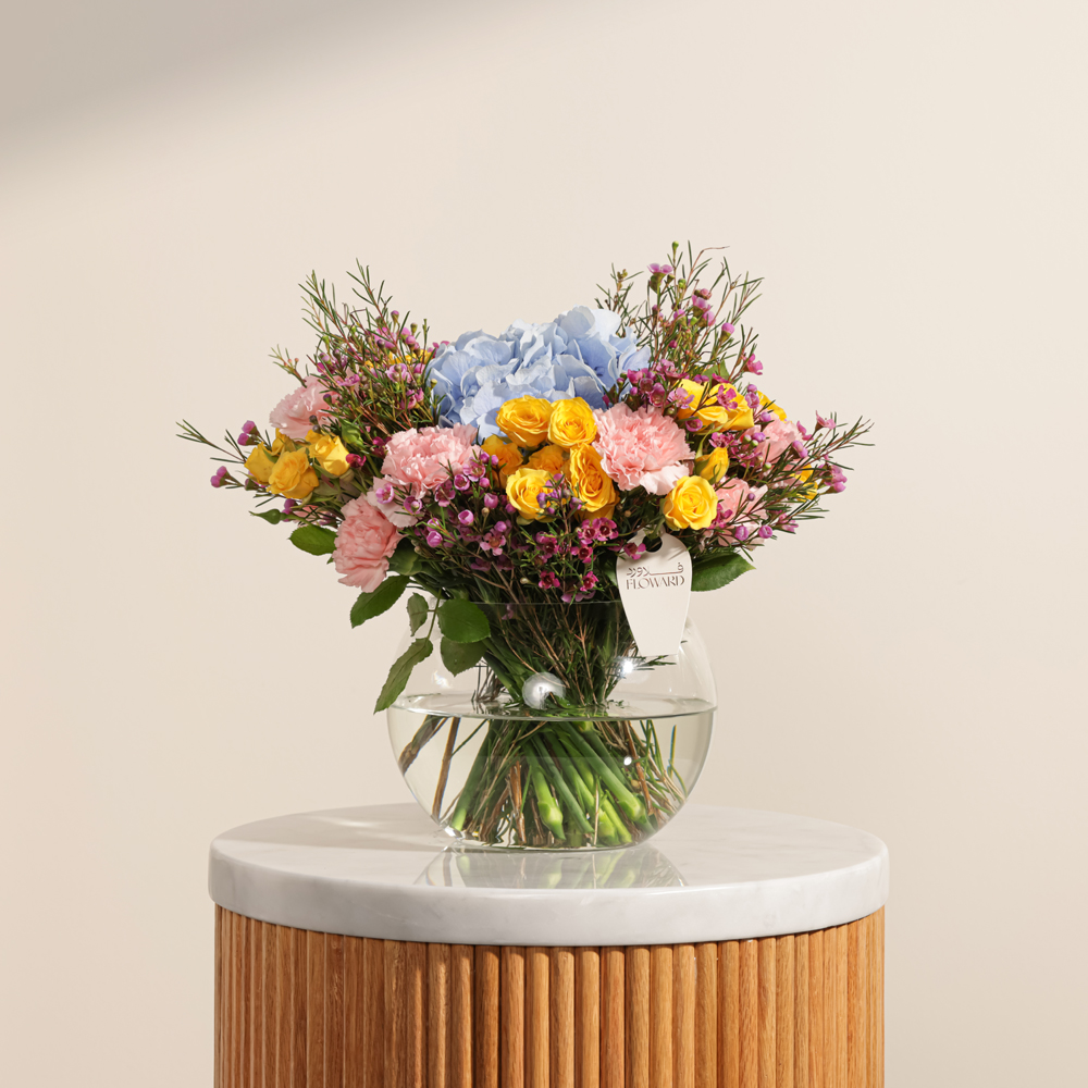 مزهرية روعة فصل الربيع