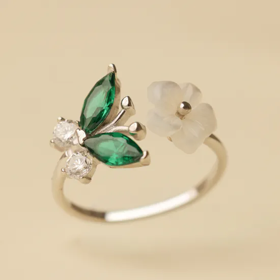 Zia Summer Adjustable Butterfly Women's Ring
