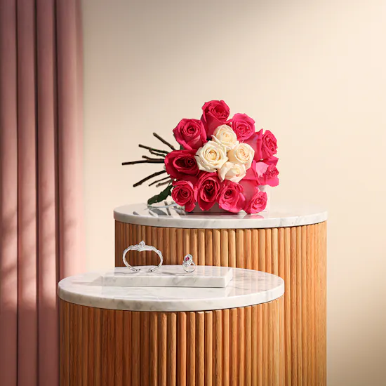 Floward Silver Ring & Bracelet | Stunning Roses
