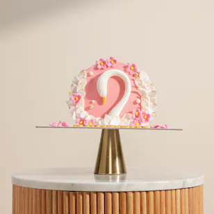 Floward  Swan Grace Happy Birthday Cake