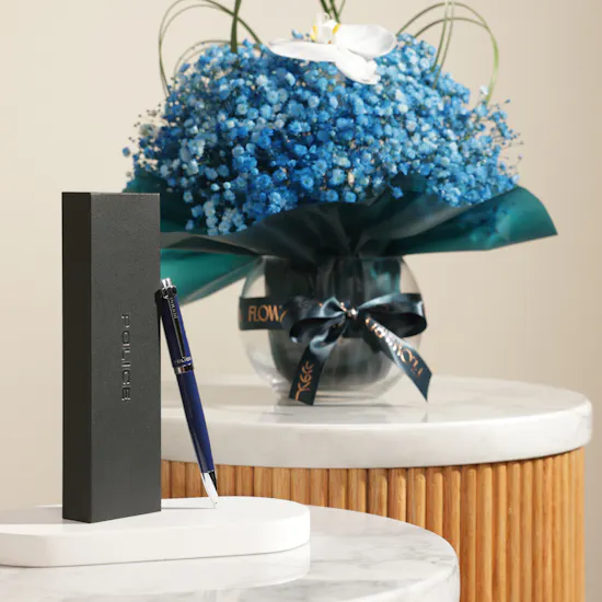 Police Gent Batang Blue Men’s Pen | Sapphire Dreams Flower