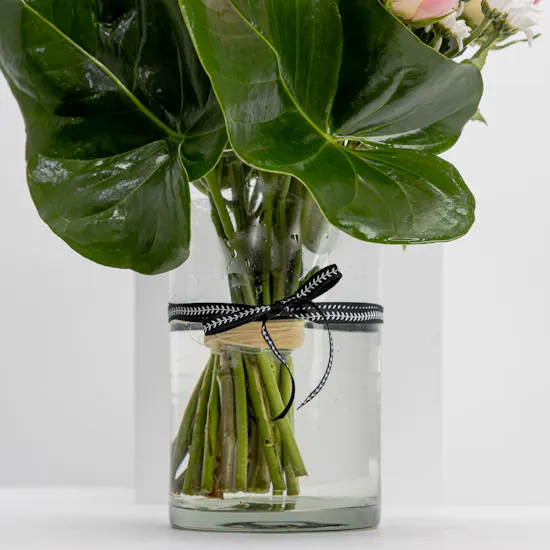 Pink Summer Roses Vase