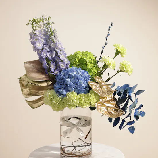 Blue Reverie Flower Vase