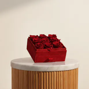 Floward Enchanting Chocolate Box | Red Preserved Roses