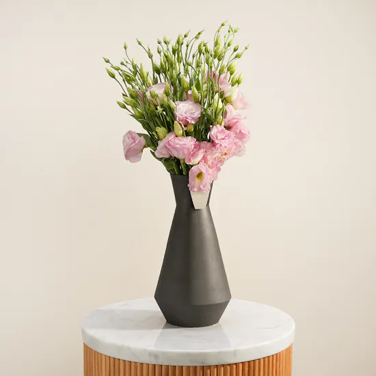 Breeze Pink Eustoma Vase