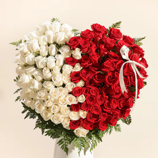 Heart of Love Rose Vase