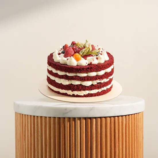 Secrets Fruity Red Velvet Cake