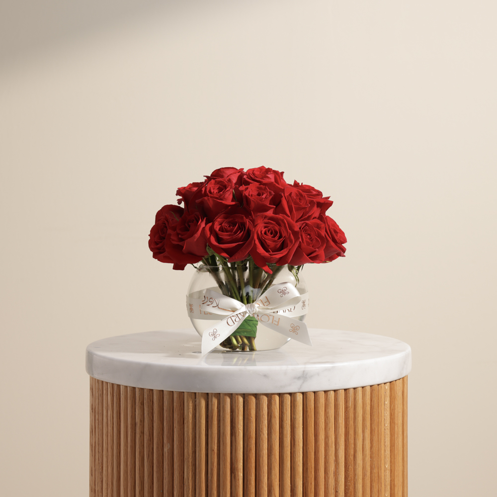 Blissful Red Roses Vase | 25 Roses