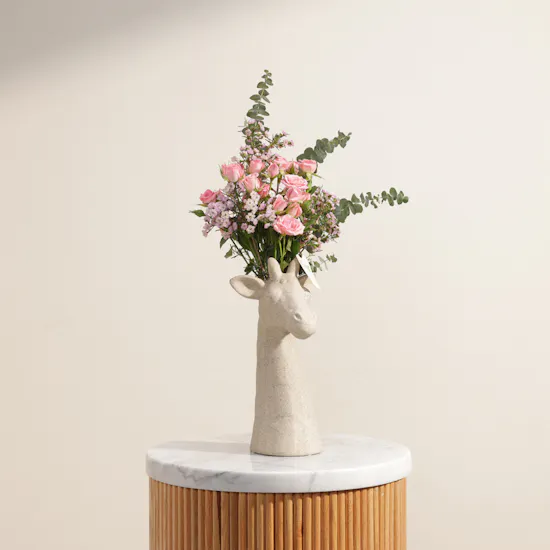 Garden Bloon Pink Baby Rose Flowe Vase