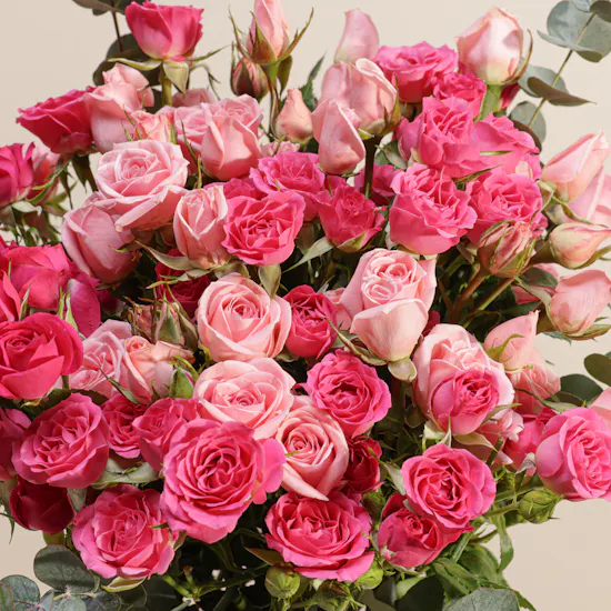 Graceful Baby Roses Vase