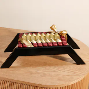 Floward Chocolate Wooden Stand | 50 Pieces