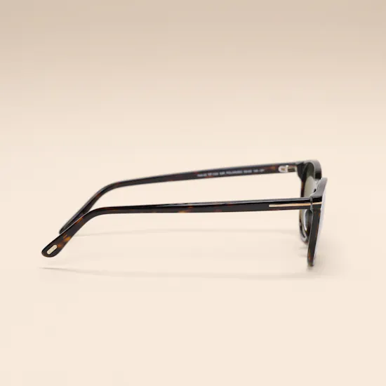 Tom Ford Holt Round Dark Havana Men's Sunglasses