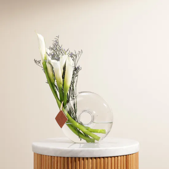 Calla White Vase