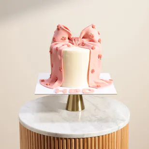 Floward Rosy Ribbon Fantasy Birthday Cake