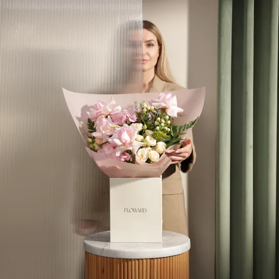 Pink Aura Flower Bouquet