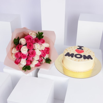 Helen's Cake | Roses Bouquet