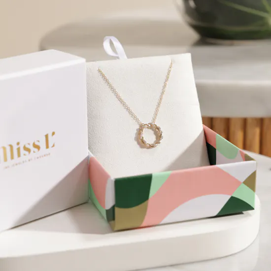 Miss L’ by L’azurde Gold Necklace | Regal Blossom Flower Vase