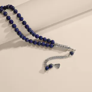 Zayan Lapis Lazuli with Silver Rosary 