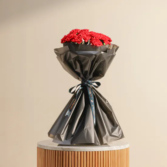 Luxury Red Carnation Bouquet