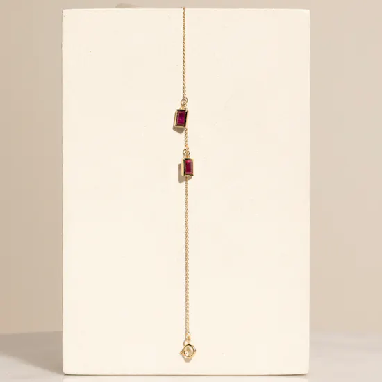 Siran by Iram Beautiful Ruby Gold Bracelet