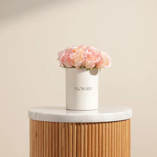 Pink Roses Whisper Box | 15 Roses