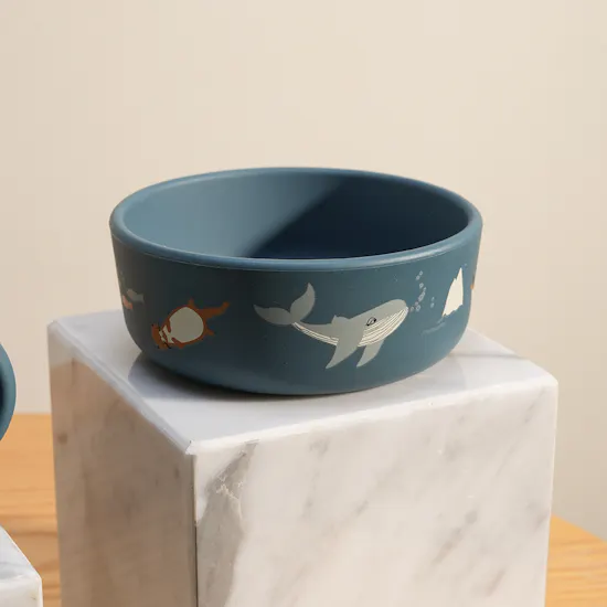 Peek A Boo Liewood Vivi Silicone Arctic Sea Tableware Set