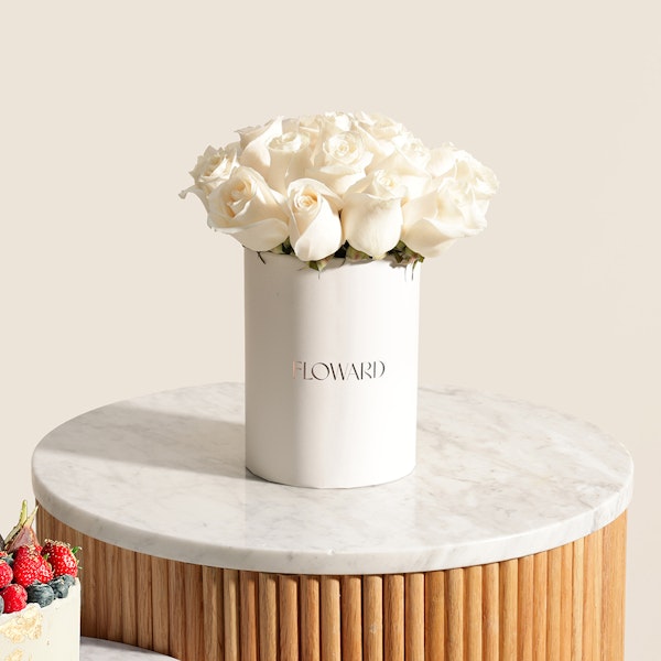 Erzulie Cakes White Chocolate and Berries Cake | White Rose Box