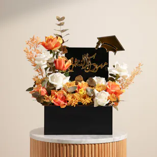 Shinny Graduation Flower Box