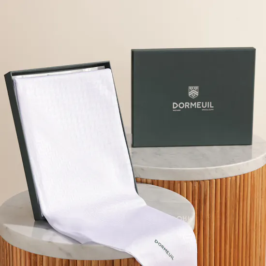 Al Omara Dormeuil White Shemagh | Size 55