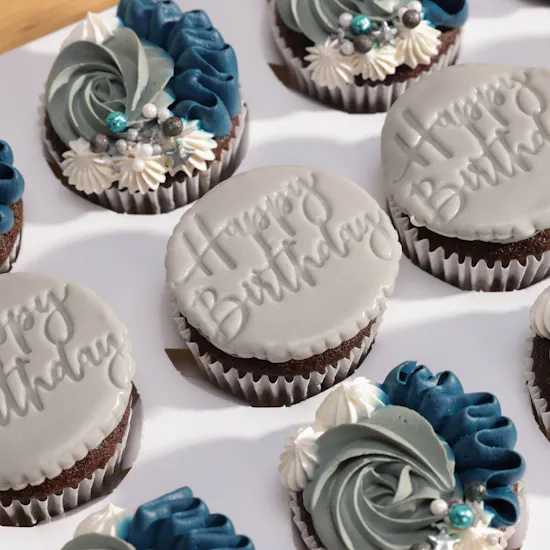 NJD Happy Birthday Cupcake for Him