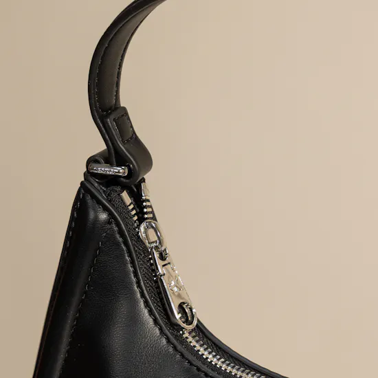 Calvin Klein Black Embossed Monogram Women’s Shoulder Bag