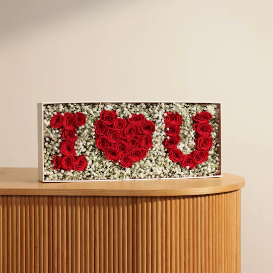 I Love You Red Rose Box