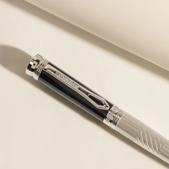 Roberto Cavalli Silver & Black Pen