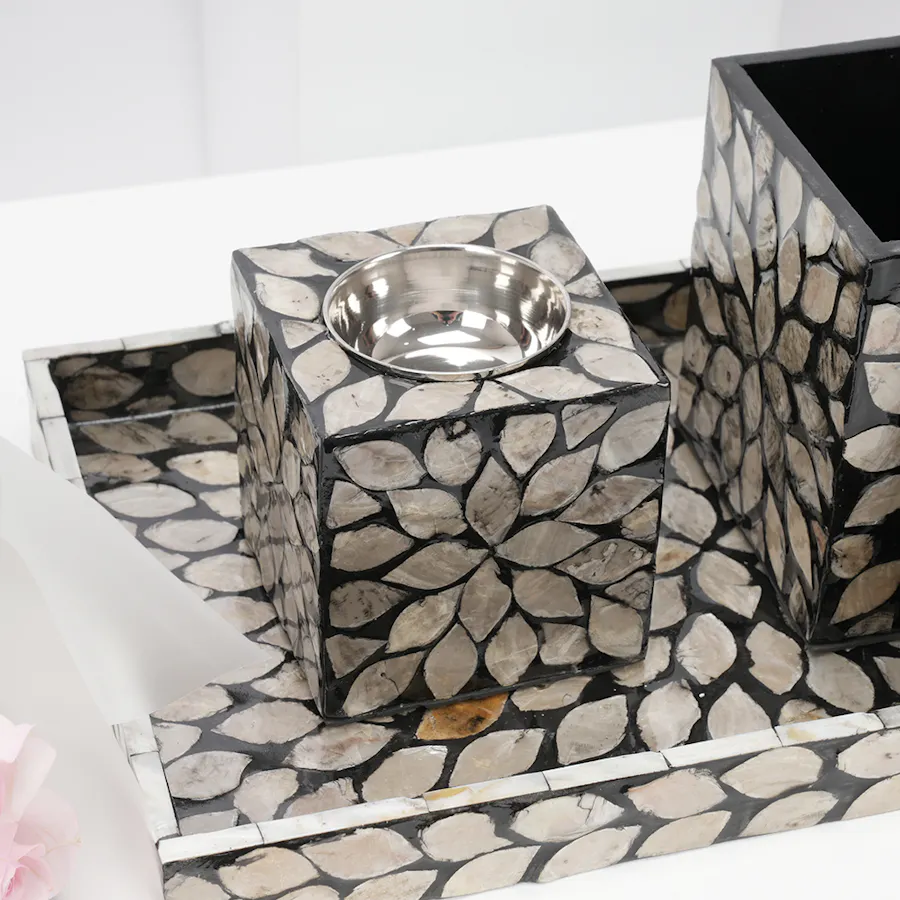 Mubkhar Black Incense Burner | Roses 5