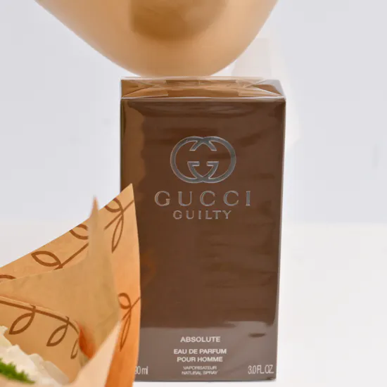 Gucci Guilty Absolute with Blooms Bouquet & Graduation Balloons