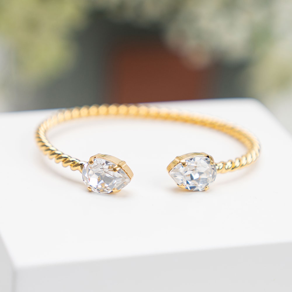 Caroline Mini Drop Bracelet-Crystal