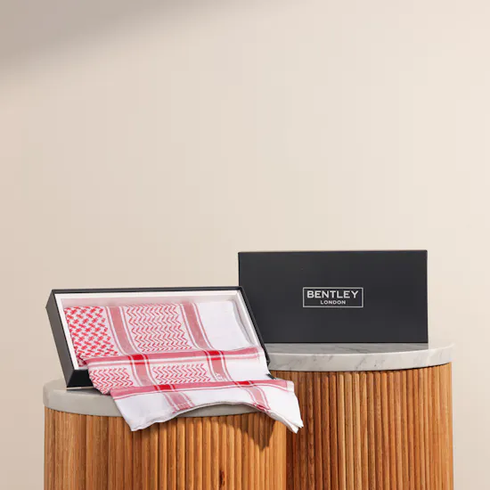 Bentley Red Classic Shemagh | Size 52