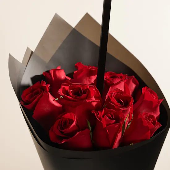 Nor Noyau Small Brown Bologna Chocolate Tray | Thank You Flower Bouquet