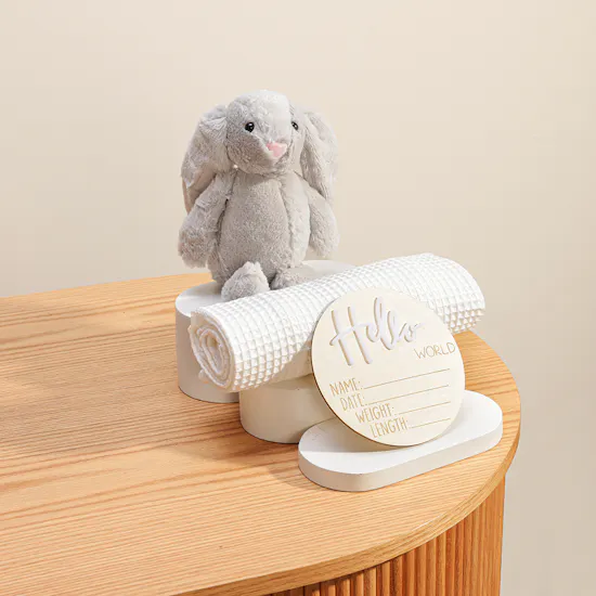 Cozy Bunny Newborn Giftset | White