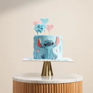 Floward Lilo and Stitch Blue Customizable Age Cake