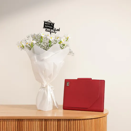 Yellow Event Leather Portfolio | Back to School Blooms