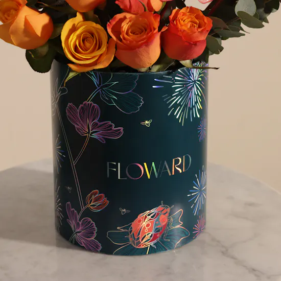 New Year's Sunrise Flower Box