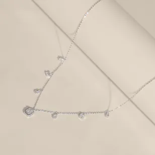 Hilia Zircon and Silver Women's Necklace