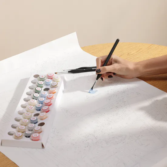 uPaint Blooming Memories Paint By Numbers Kit