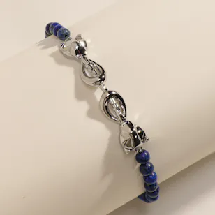 Just Cavalli Blue Beaded Men's Bracelet